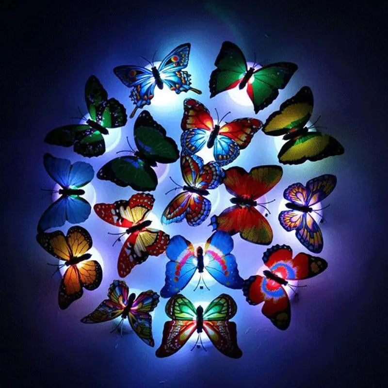 Creative Colorful Luminous Butterfly Night Lights