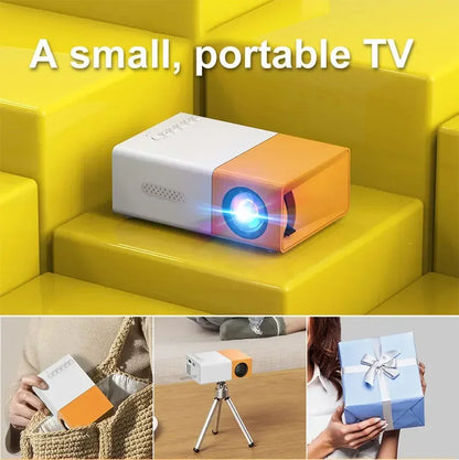 Mini Projector 600 Lumens Full HD Supported Portable Indoor/Outdoor Movie Projector