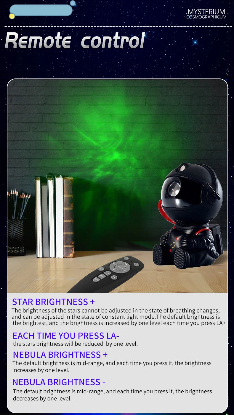 LED Astronaut Galaxy Starry Sky Projector