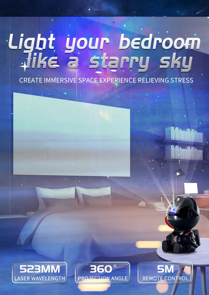 LED Astronaut Galaxy Starry Sky Projector