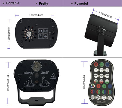 DJ Disco Stage Party Lights Laser Light Sound Activated Projector