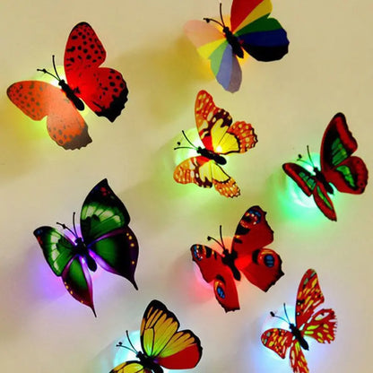 Creative Colorful Luminous Butterfly Night Lights