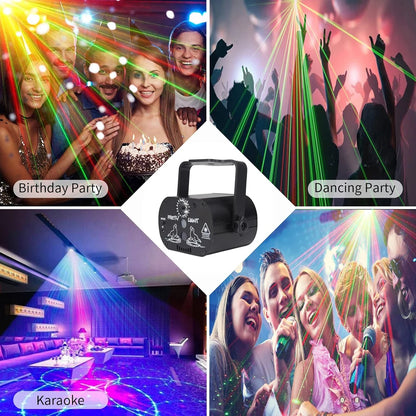 DJ Disco Stage Party Lights Laser Light Sound Activated Projector